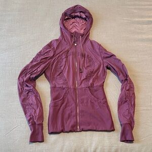 Women's Reversible Plum Zip Hoodie
